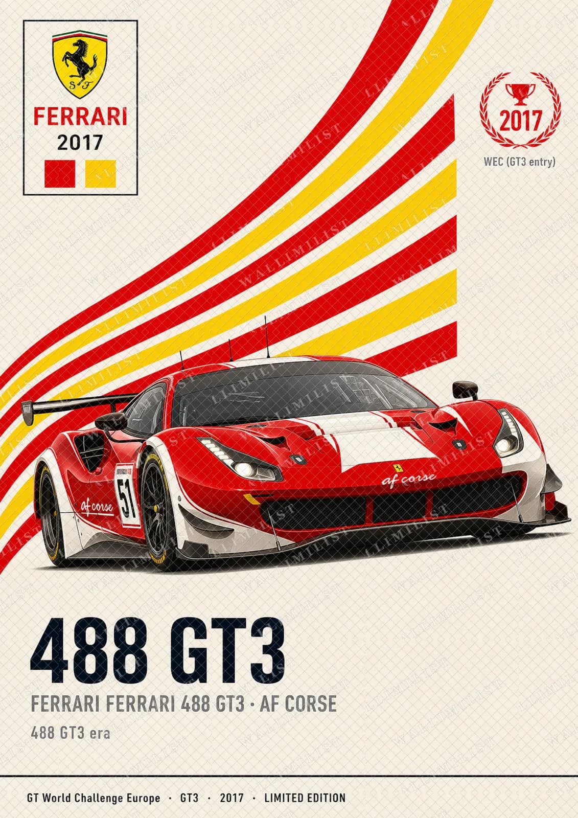 Actual watermarked print of 488 GT3