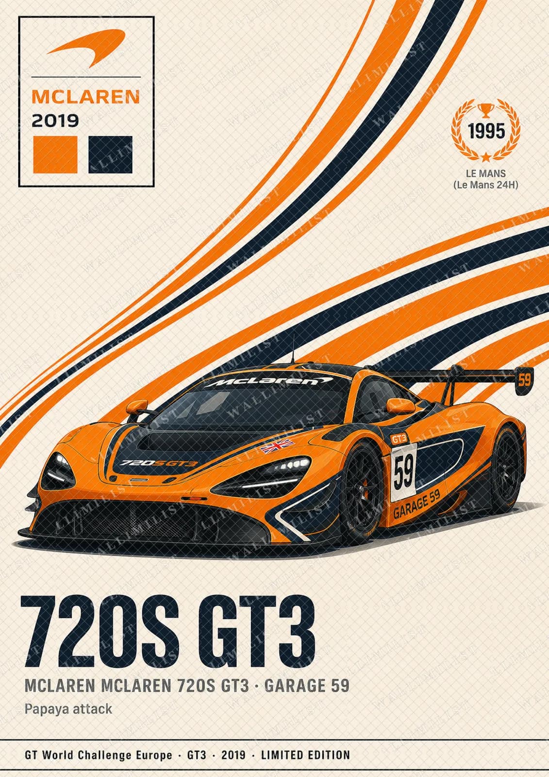 Actual watermarked print of 720S GT3 — Garage 59 #59