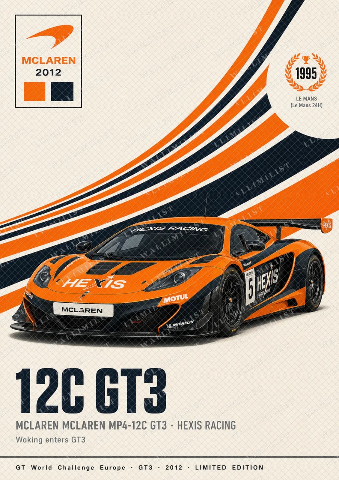 Actual watermarked print of 12C GT3 — Hexis #5