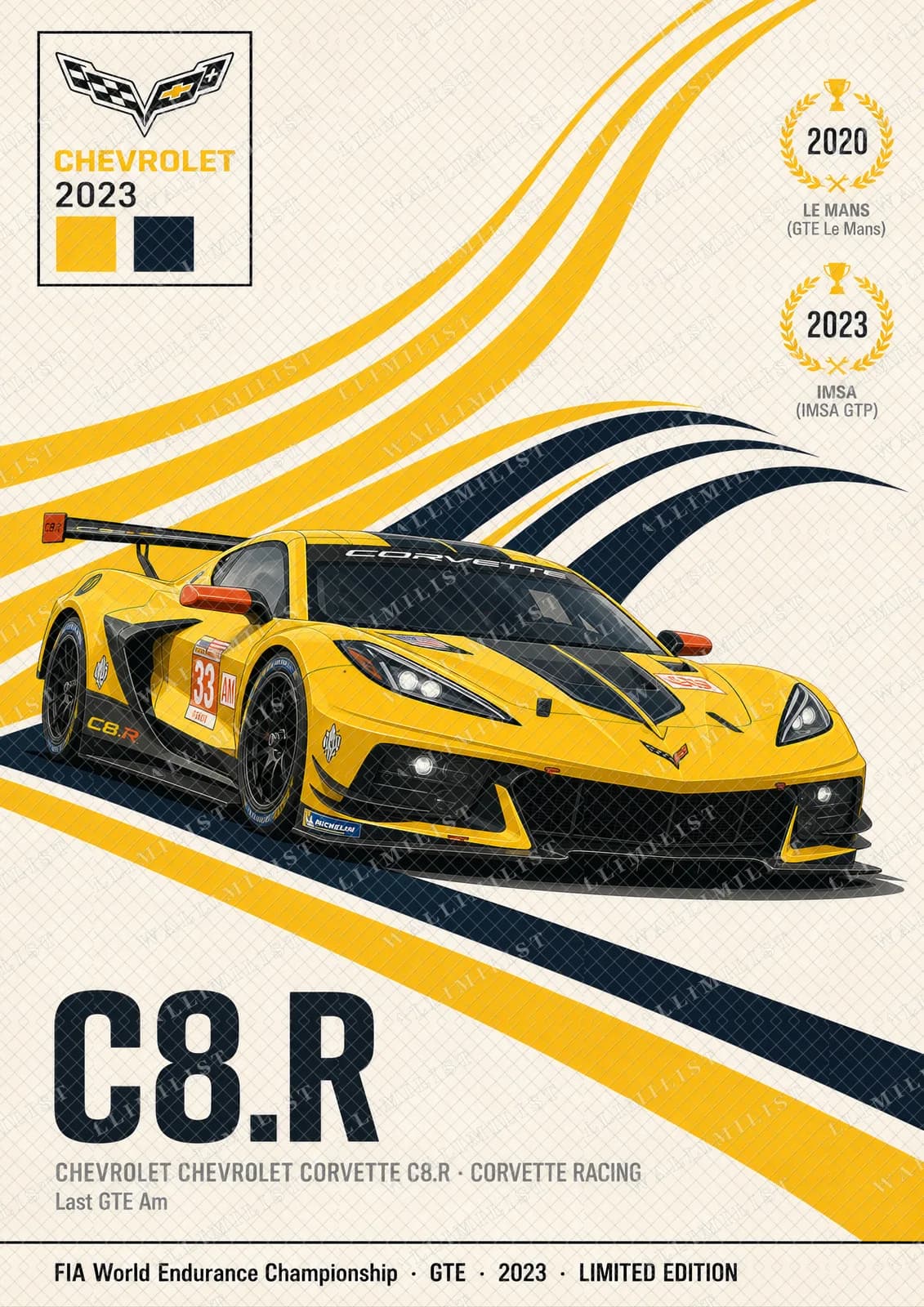 Actual watermarked print of C8.R — #33 Last GTE Am
